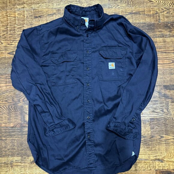 Carhartt Other - Carhartt FR Navy button up shirt size XL
